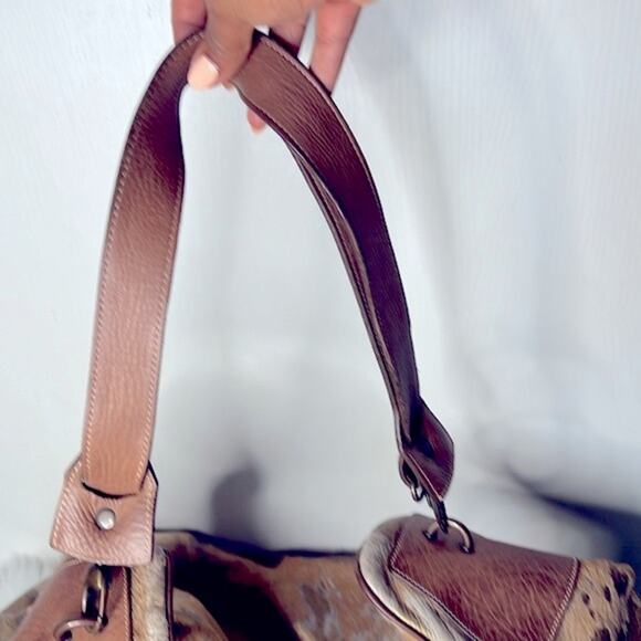 Terrida Tangaroa Venezia Animal Print Leather Travel Duffle Weekend Bag - Picture 15 of 16